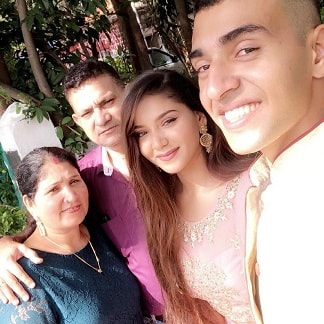 Roop Tiwari Family photo 